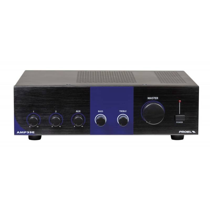 Proel PA AMP35E Amplificador Mezclador Compacto: 35W, 4/?-70/100V 1 Proel PA AMP35E Amplificador Mezclador Compacto: 35W, 4/?-70/100V