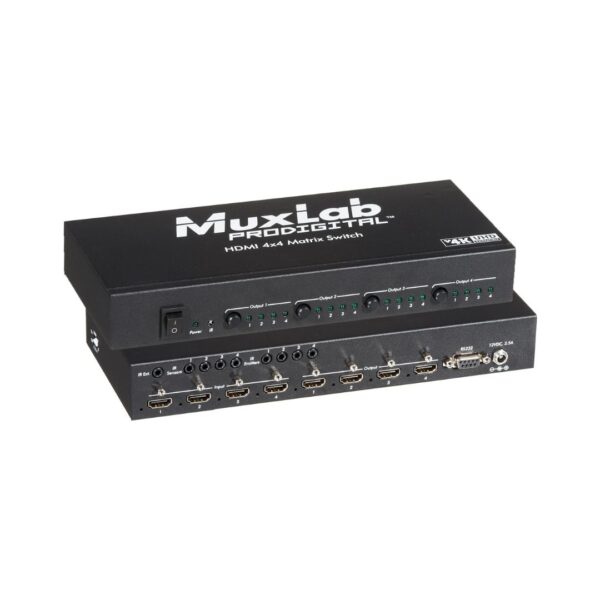 MUXLAB HDMI 4X4 MATRIX SWITCH 4K/60 (M500444-US)