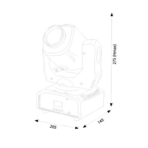 PROEL SG SMTSPOTPLUS (MOVING HEAD SMART SPOT LED 60W) - Imagen 2