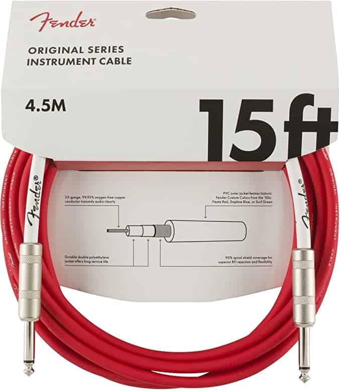 FENDER ORIGINAL SERIE 15 F RED CABLE PARA INSTRUMENTO 1 FENDER ORIGINAL SERIE 15 F RED CABLE PARA INSTRUMENTO