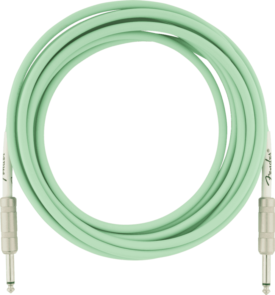 FENDER ORIGINAL SERIE 15 S GREEN CABLE DE INSTRUMENTO 1 FENDER ORIGINAL SERIE 15 S GREEN CABLE DE INSTRUMENTO