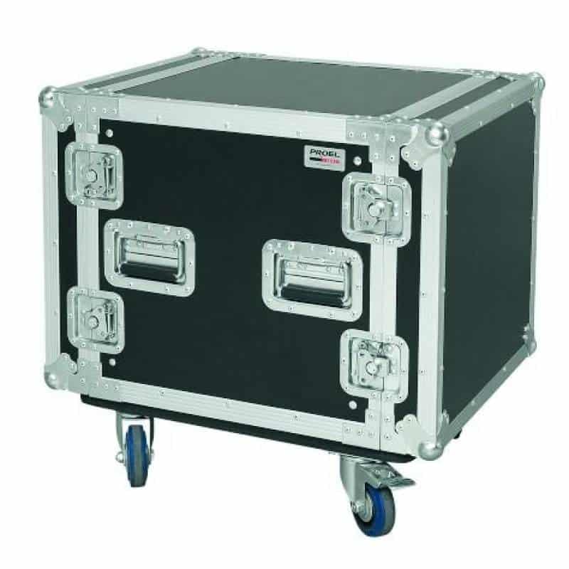 PROEL CR210BLKMW RACK 10U 19' CON RUEDAS 45CM